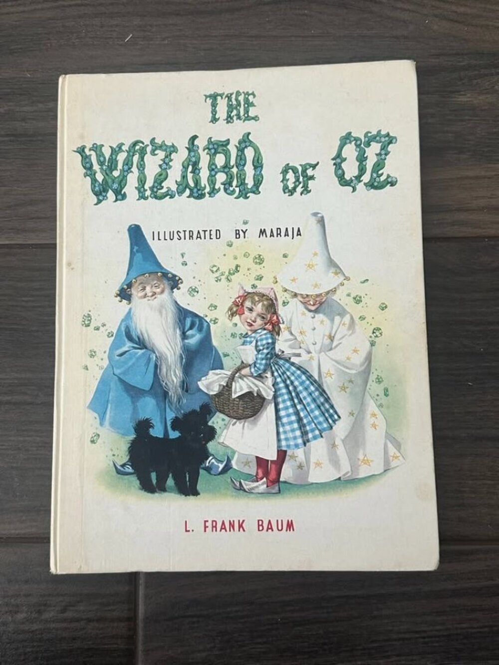 Vintage The Wizard of Oz Hardcover Book – Illustrated by Maraja